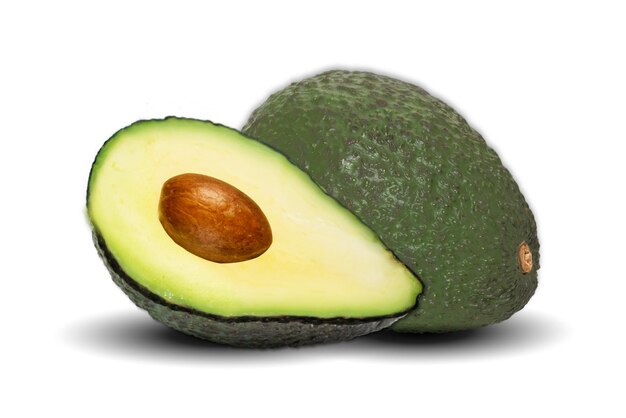 avocado isolated on white background