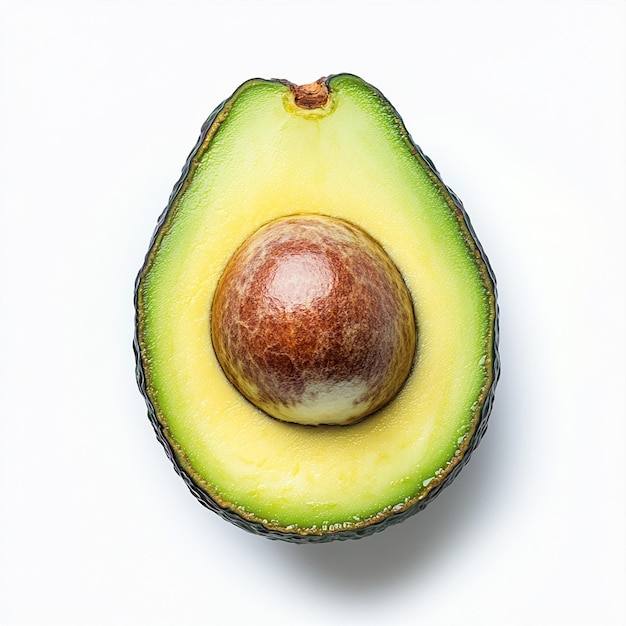 Avocado op witte achtergrond