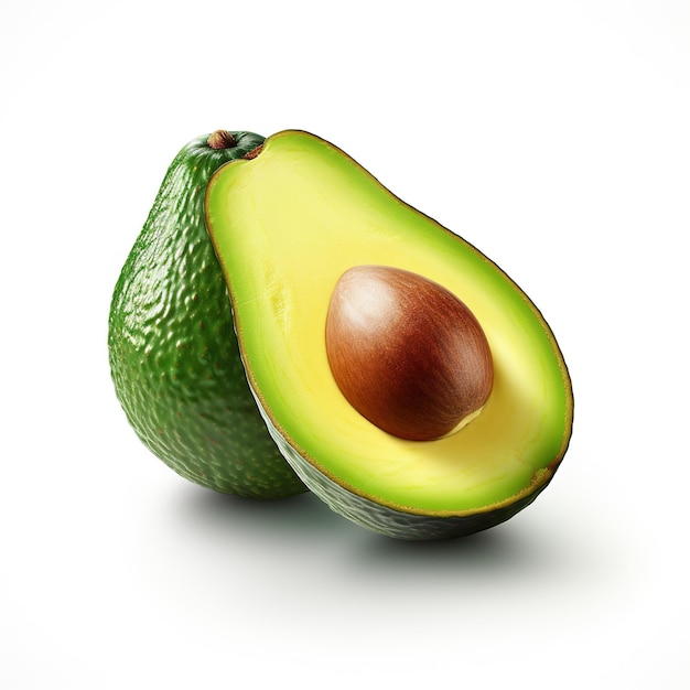 Avocado op witte achtergrond