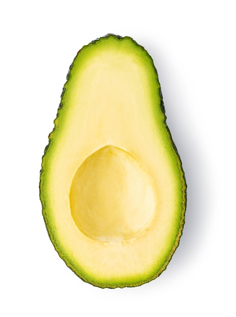 Avocado op witte achtergrond