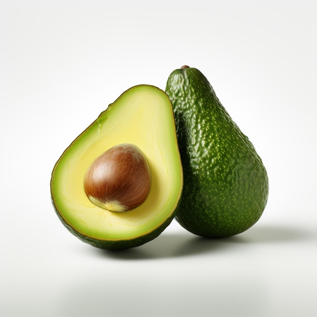 Avocado op witte achtergrond