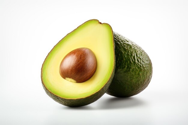 Avocado op witte achtergrond