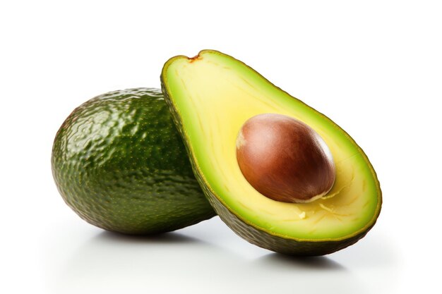 Avocado op witte achtergrond