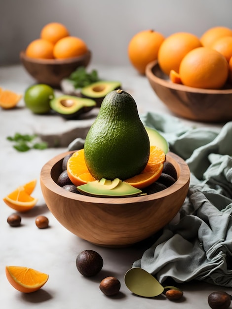 Avocado products made from avocados Food ai generated