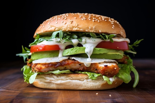 Avocado Ranch Turkey Burger