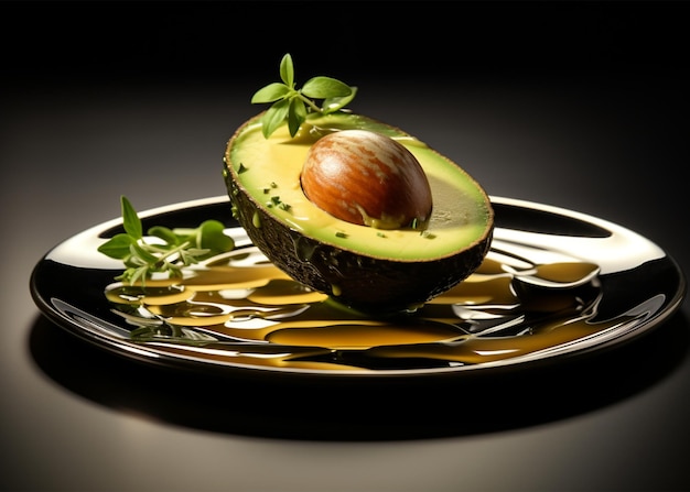 Foto avocado's op een bord