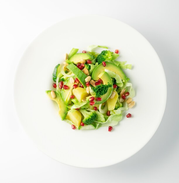 Avocado salad with pomegranate