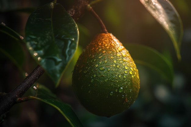 Avocado tree Green garden seed Generate Ai