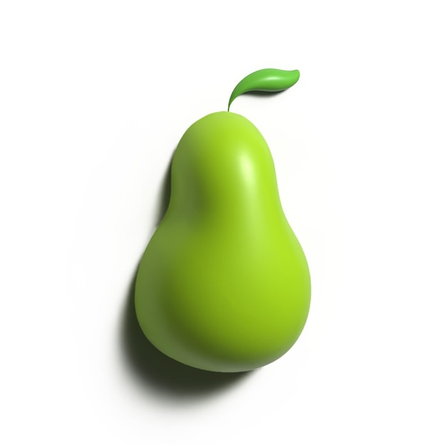건강 식품 3d 모델 렌더링을 위한 아보카도 야채 과일 3d 렌더링