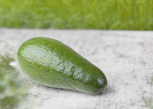 Avocado on white