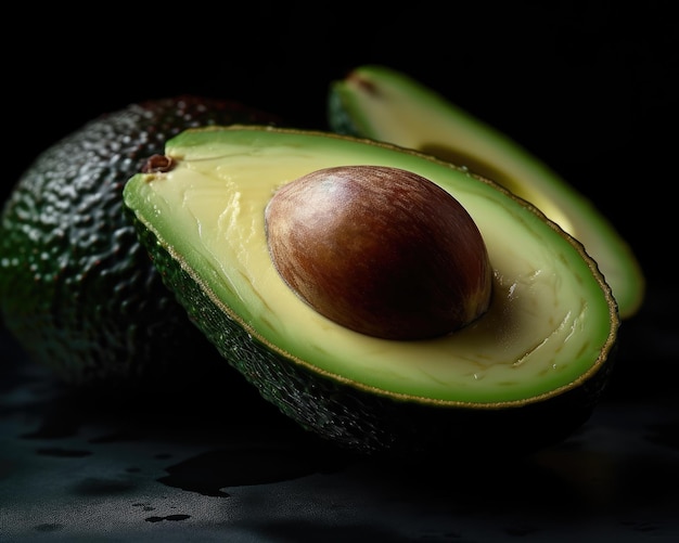 Avocado with a brown spot on the bottom