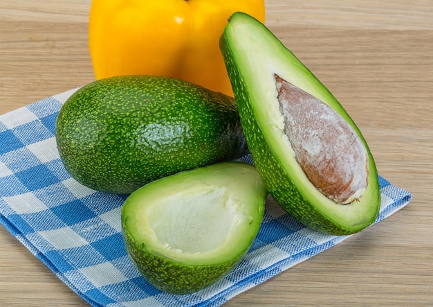 Avocado with bulgarian pepper