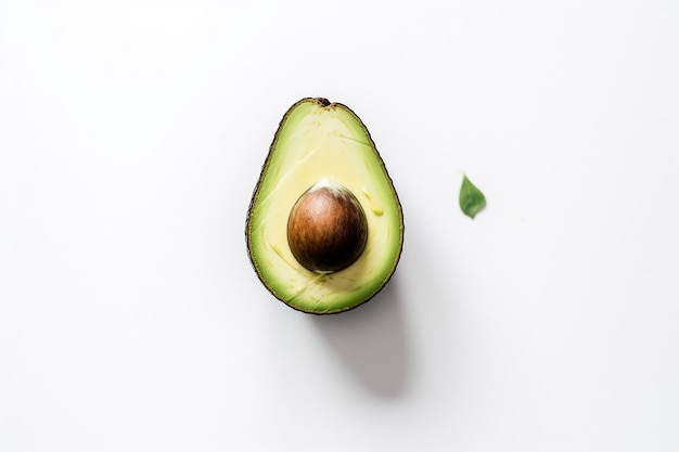 Photo avocadoe photo simplistic white background ai generated