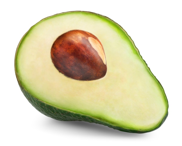 Avocadoplak op wit wordt geïsoleerd dat