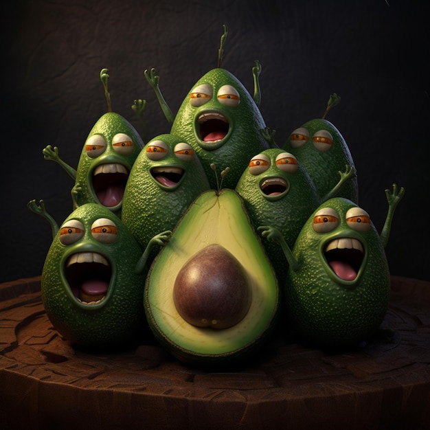 Photo avocados