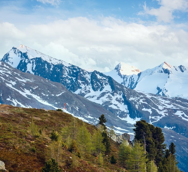 Avond berglandschap Timmelsjoch Oostenrijk