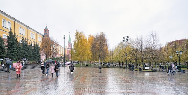 avond stadsbeeld van de stad Moskou genomen op 11062023