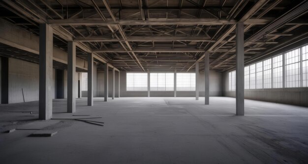 Photo awaiting transformation an empty warehouse ready for its next chapter