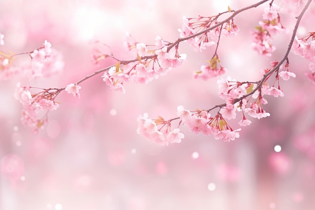 The Awakening of Nature in Pink