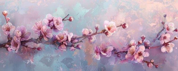 果樹園 の 覚醒 プルーム の 花 が 鮮やか に く 様子 を クローズアップ で 撮っ た 写真