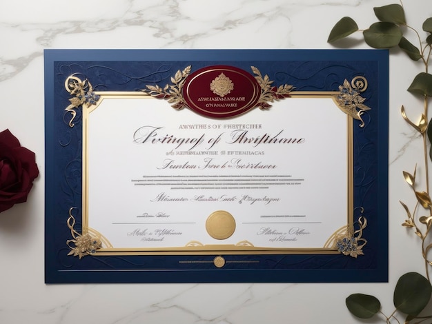 award certificaat mockup