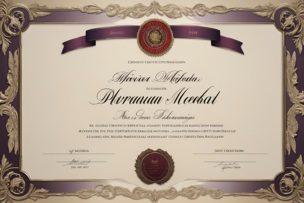 award certificate mockup