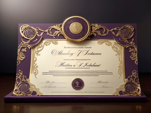 award certificate mockup