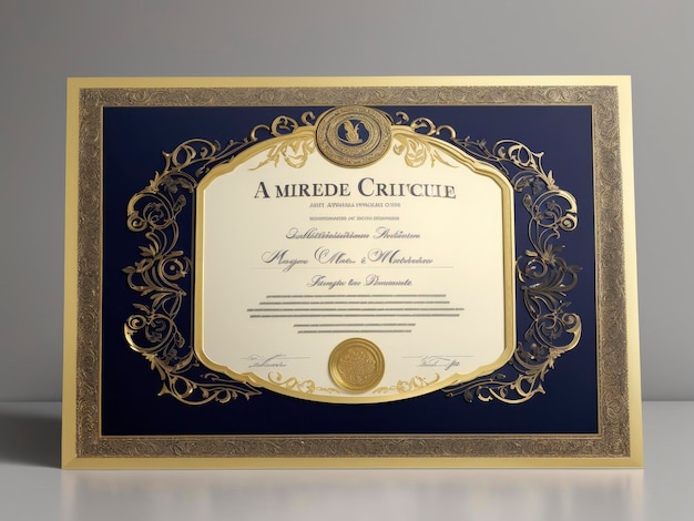 award certificate mockup