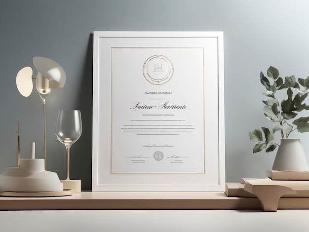 award certificate mockup