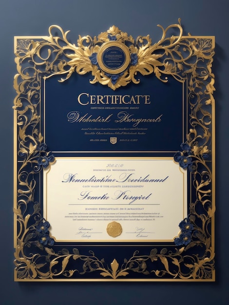 Фото Макет сертификата награждения
