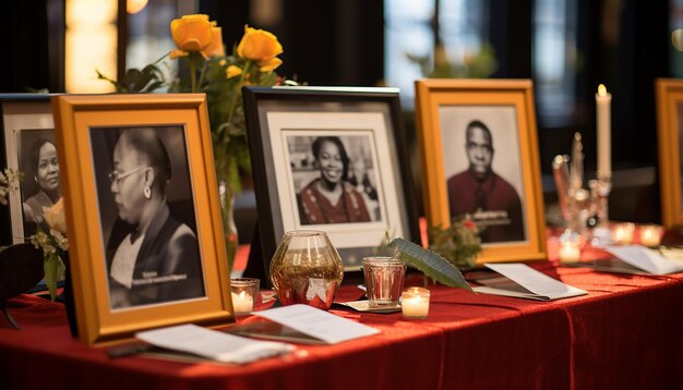 Foto cerimonia di premiazione o evento di gala in onore degli afroamericani che hanno fatto contributi significativi