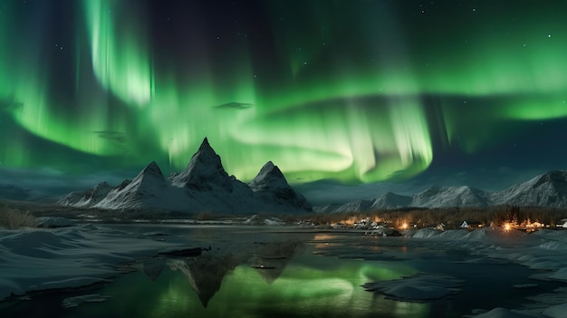 Awardwinning photo captures karst of northern lights in sky