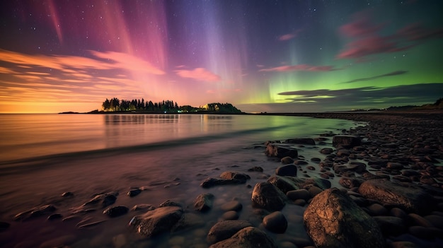 Awardwinning Photo Of Northern Lights On Coastline