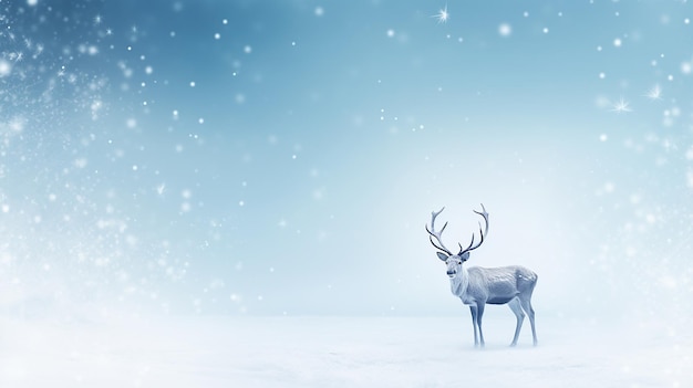AwardWinning Reindeer and Stars on White Background