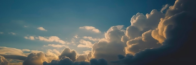 息を呑むほどの青い空と雲