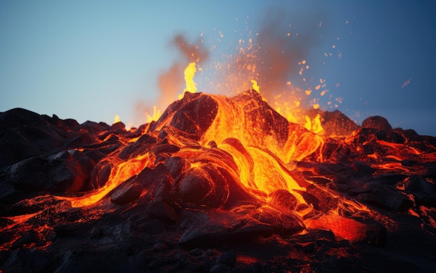 The AweInspiring Movement of a Lava Flow