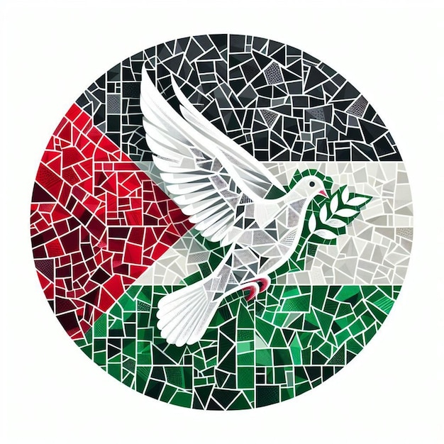 Вдохновляющее восхищение произведение искусства палестинского флага, рассказывающее историю устойчивости, солидарности и непоколебимости
