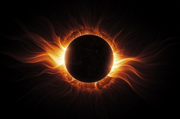 AweInspiring Solar Eclipse Phenomenon Generative AI