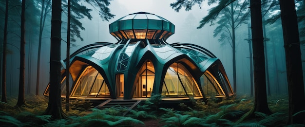 Aweinspiring spiderinspired architecture a futuristic forest encompassing