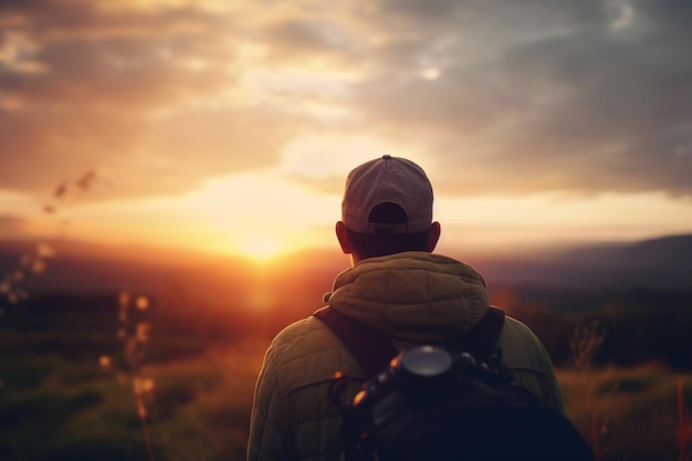 Aweinspiring Sunrise View at Mountain Camping Site