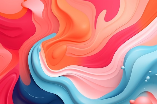 Awesome background with liquid shapes