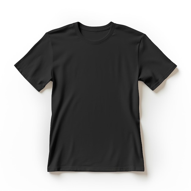 Premium AI Image | Awesome Black Color Front Side Blank T shirt Mockup ...