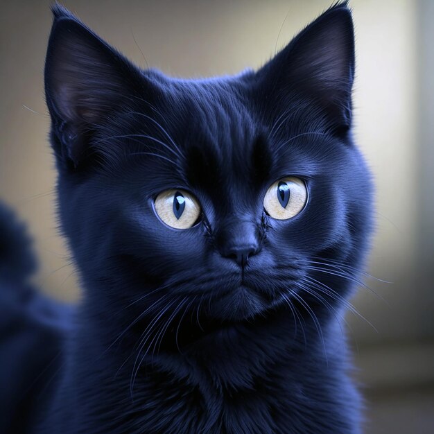 cute black cat icon. AI Generated 27735824 PNG