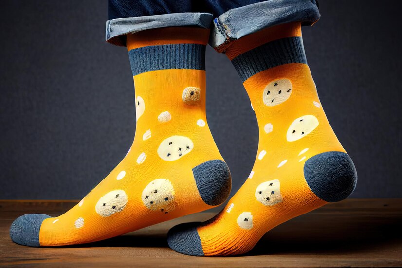 Premium Photo | Awesome national cheesy socks day generative ai