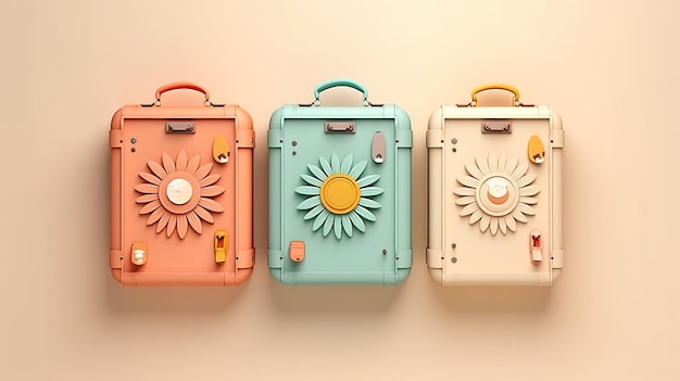 Awesome Suitcases Let's Explore the World Together