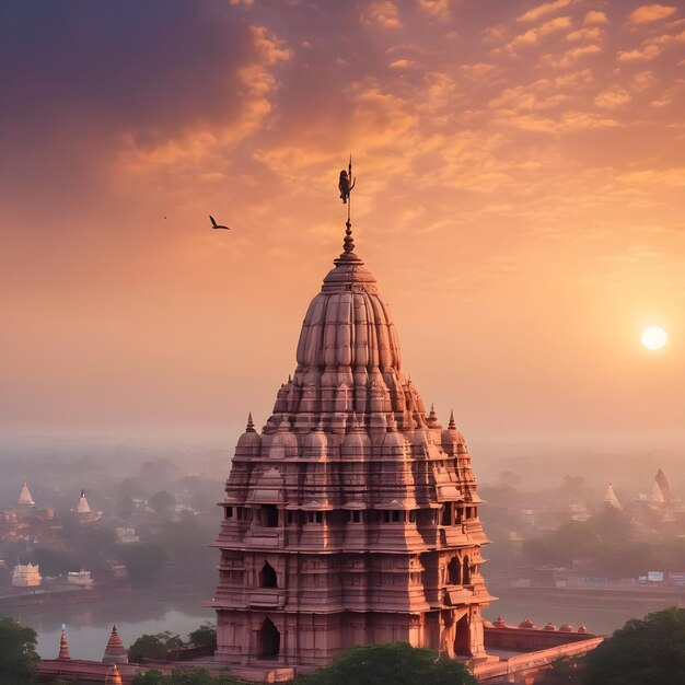 Photo ayodhya ram temple ai image