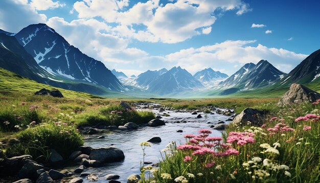 Ayryk lakes in Altai mountains Suberia Russia