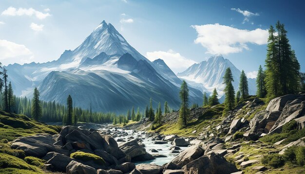 Foto laghi di ayryk nelle montagne dell'altai suberia russia