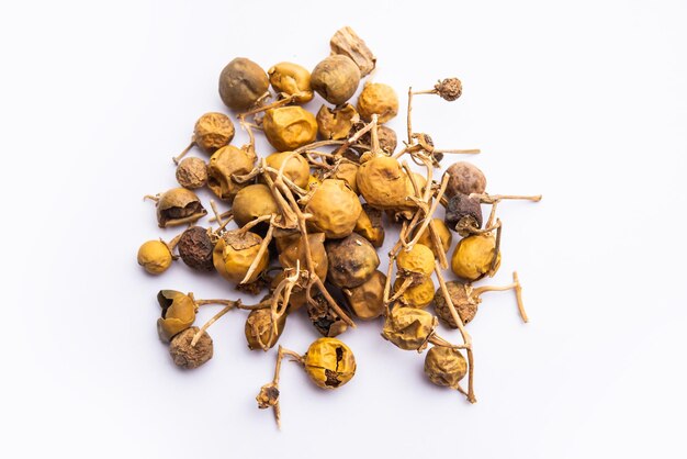 Kantkari 또는 Solanum Surattense 건조 및 분말 형태로도 알려진 Ayurvedic Choti Kateli