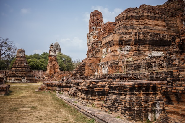 Rovine del tempio di ayutthaya